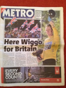Wiggins on the cover of Metro. Thought that'd be it for this year...